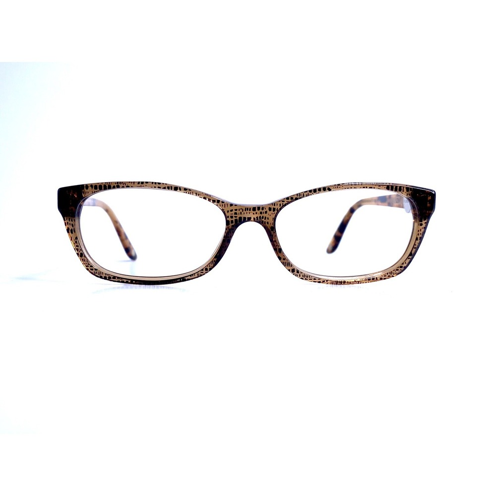 Versace Black Brown Reptile Wayfarer Glasses Medusa Italy 3164 991 53 16 135
